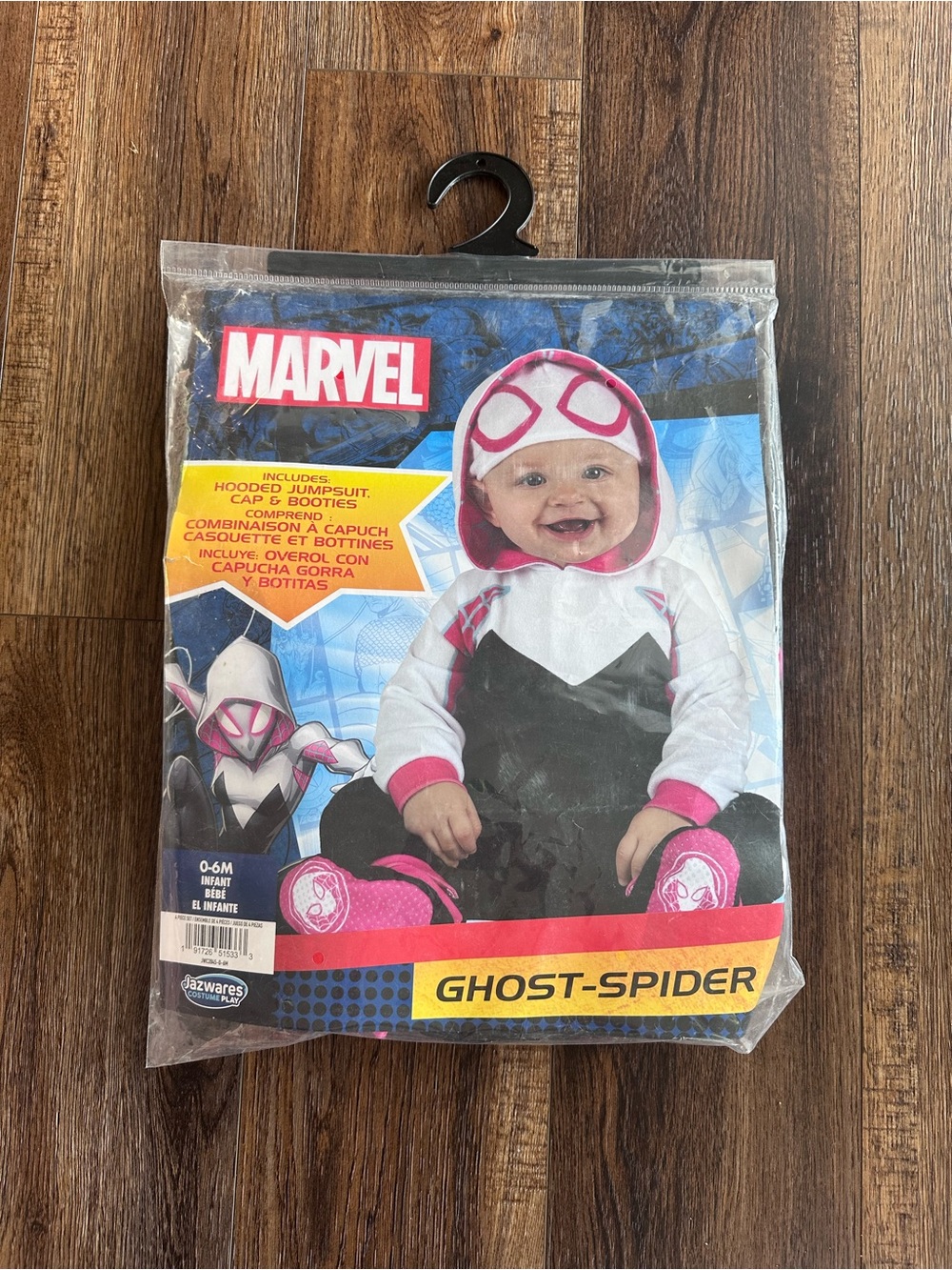 Marvel Ghost-Spider Infant Costume - White & Pink